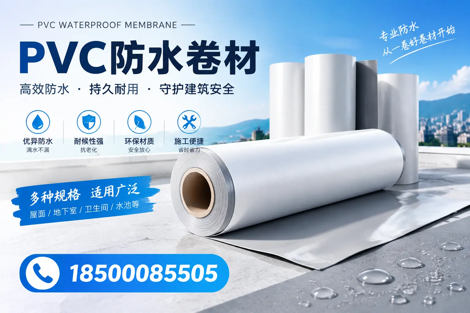 如何选择适合的PVC防水卷材？专家为您解答贵港的需求